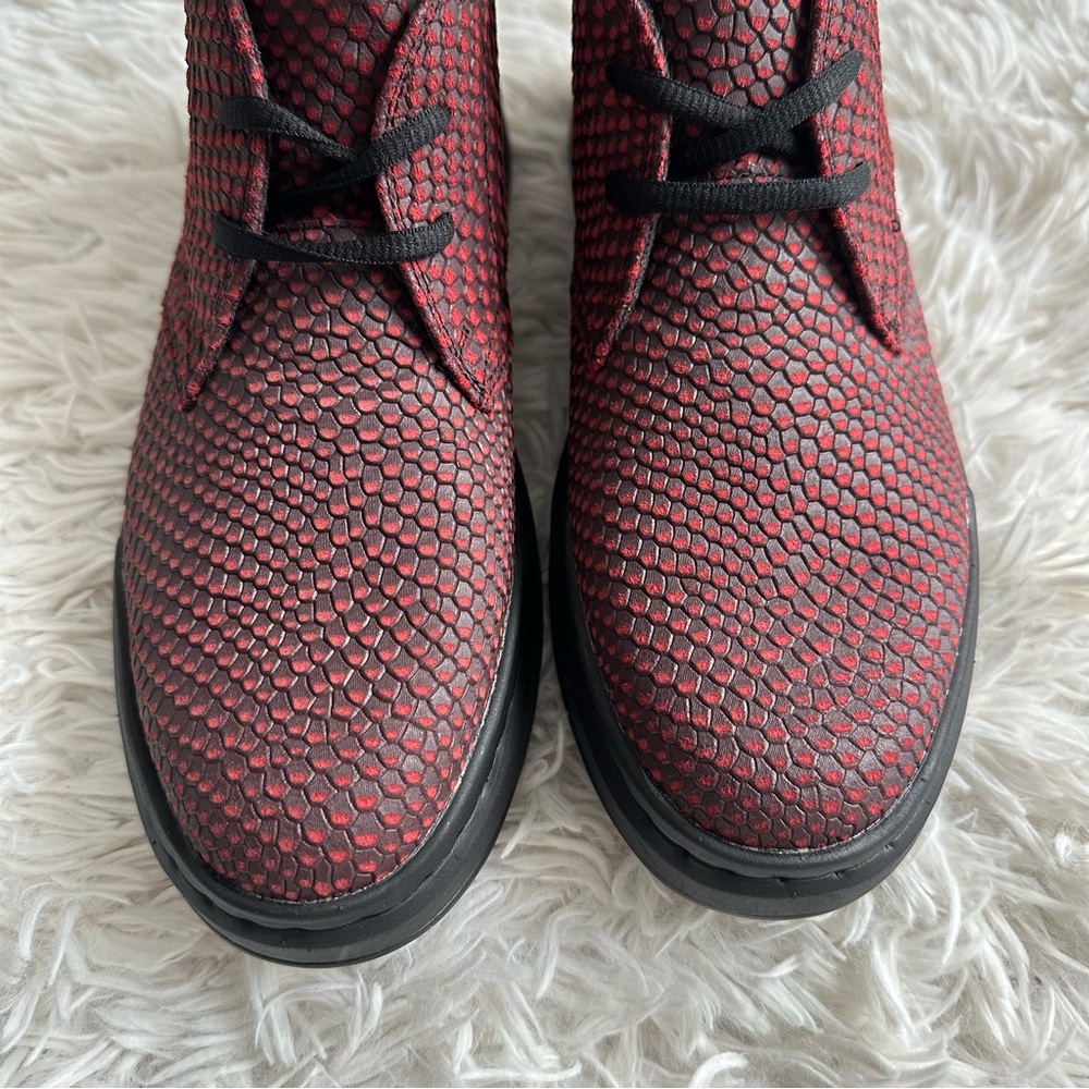 Stacy Adams Mens Cai Chukka Boot Red Black New In Box Size 7 - Picture 4 of 9